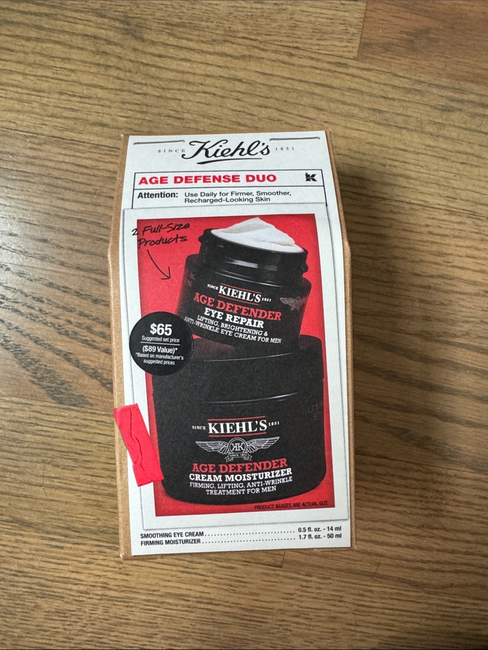 Kiehl's Age Defender Duo - Black and Red Accents